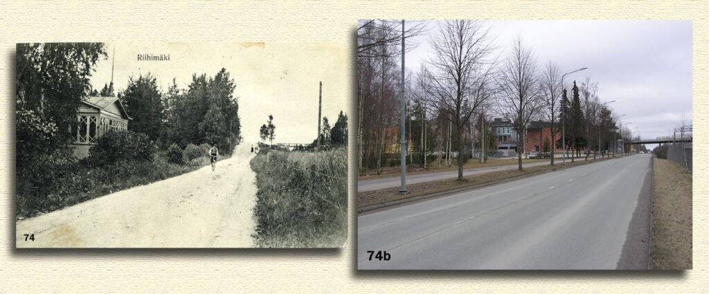 Kortti 74, Pohjoinen Rautatienkatu pohjoiseen ja Hagensberg 1910-luvulla.