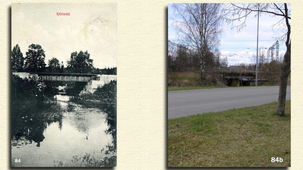 Kortti 84, Rautatiesilta Vantaanjoen yli 1900-luvun alussa