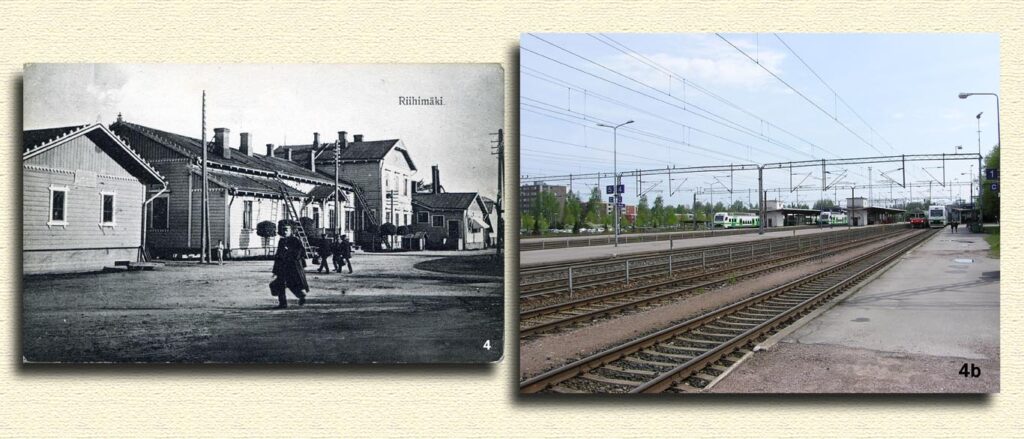 Kortti 4, Rautatieasema asema-aukion puolelta 1910-luvulla.