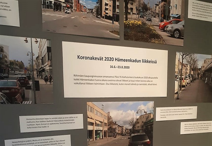Koronakevät 2020 Hämeenkadun liikkeissä - näyttely.